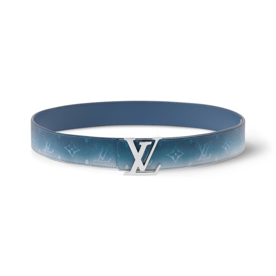 Lv Initiales Monogram Pigment 40mm Reversible Belt M4723V
