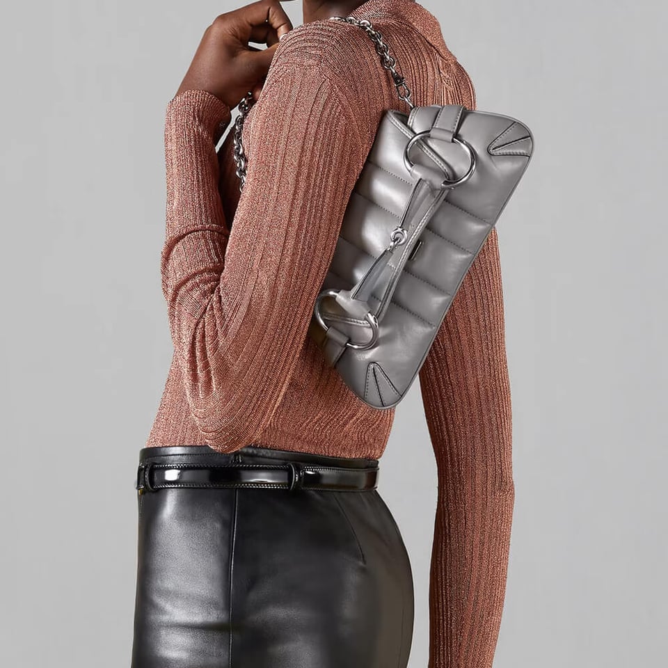 Gucci Horsebit Chain Small Shoulder Bag view 4