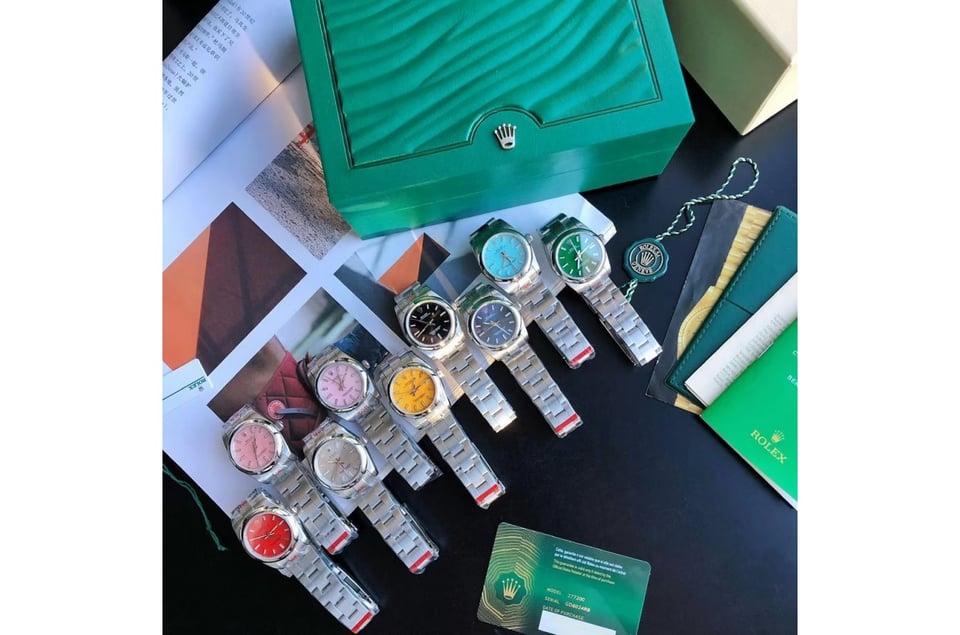 Rolex Oyster Perpetual 31/41mm SS/SS Blue/Stk view 11