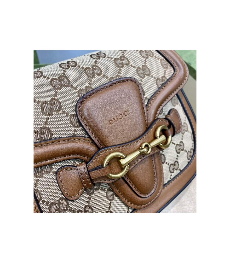 Gucci Lady Web Original GG Small Shoulder Bag Brown view 12