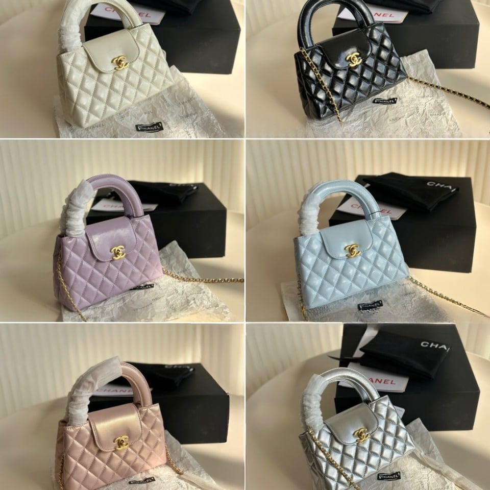 Chanel Mini Shopping Bag Shiny Crumpled Calfskin White 20Cm/7.9in As4416 B15566 10601 view 3