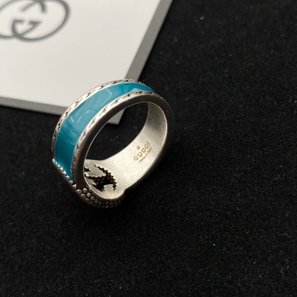 Gucci Gg Interlocking Silver Ring Ybc645572001 view 3