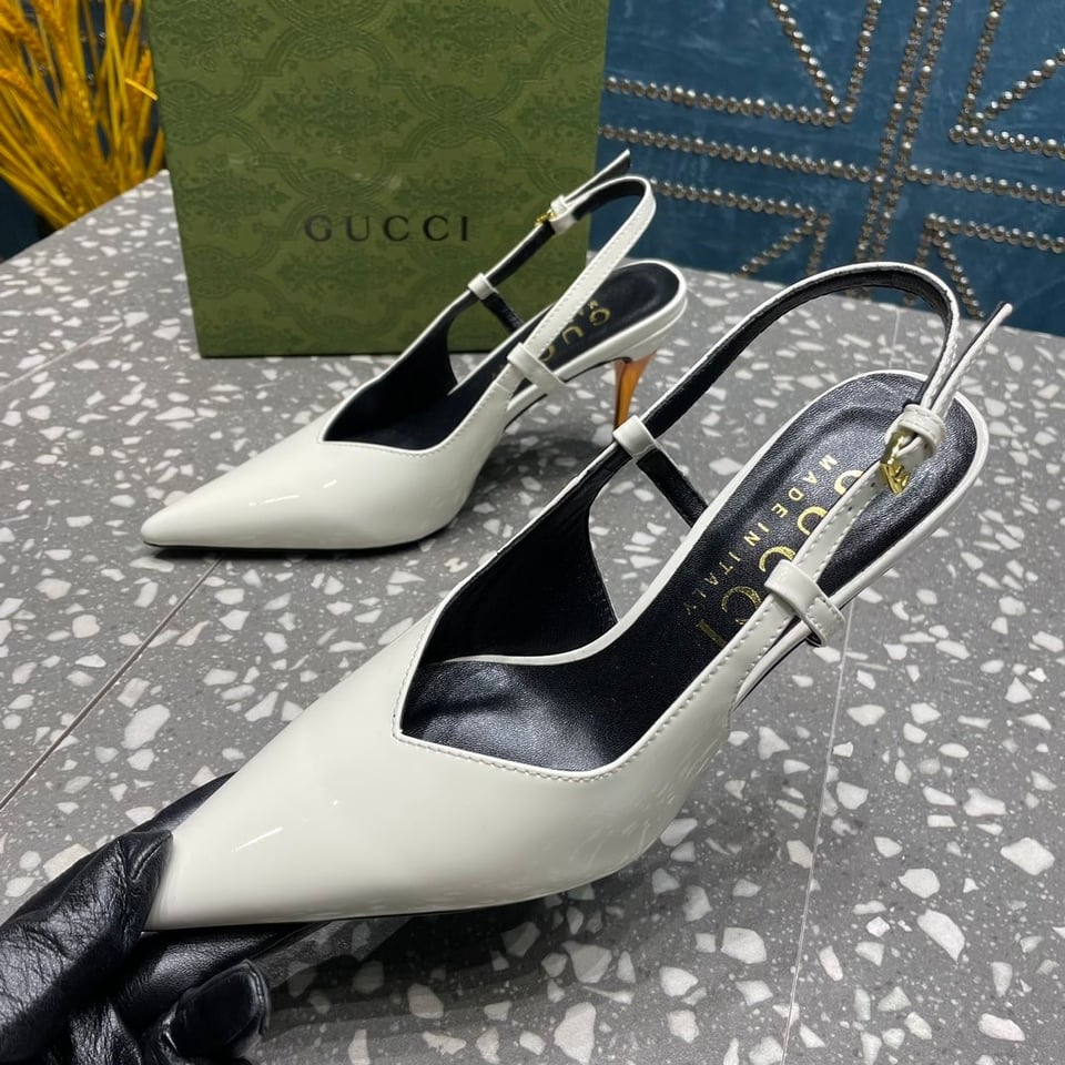 Gucci Women’S Platform Pump White view 4
