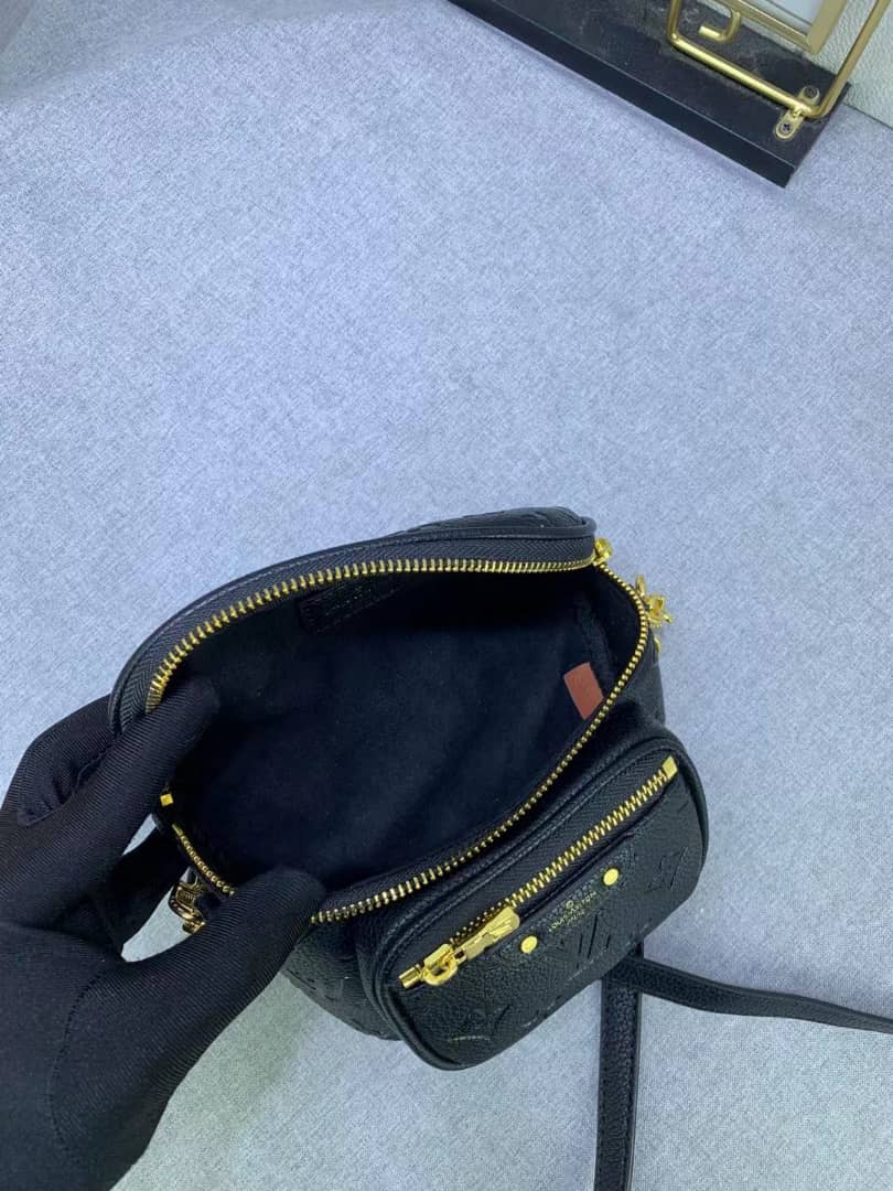 Louis Vuitton Mini Bumbag Black Monogram Empreinte 17Cm M46917 view 3