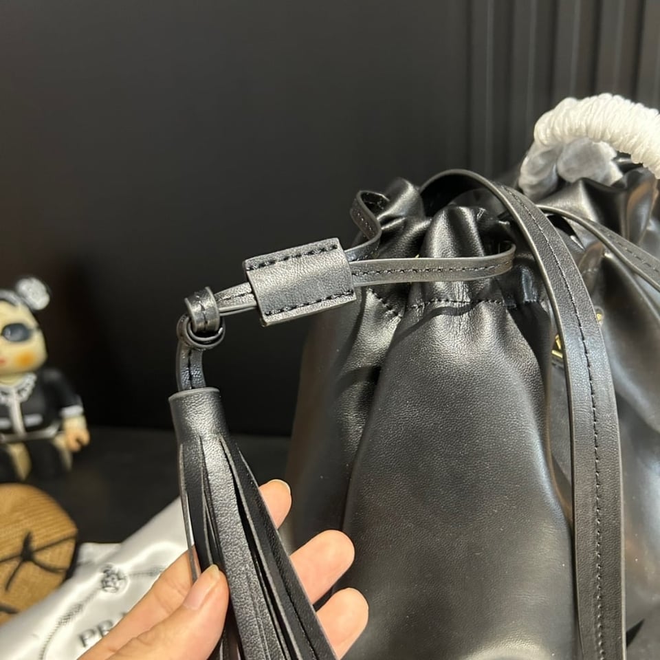 Prada Nappa Leather Shoulder Bag Black 23Cm view 9