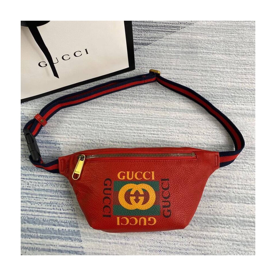 Gucci Coco Capitán Print Belt Bag Red view 8