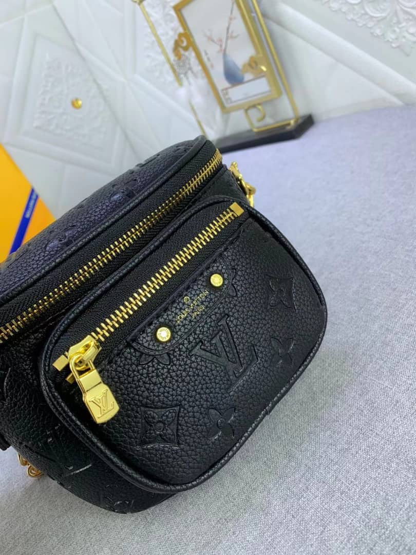 Louis Vuitton Mini Bumbag Black Monogram Empreinte 17Cm M46917 view 7