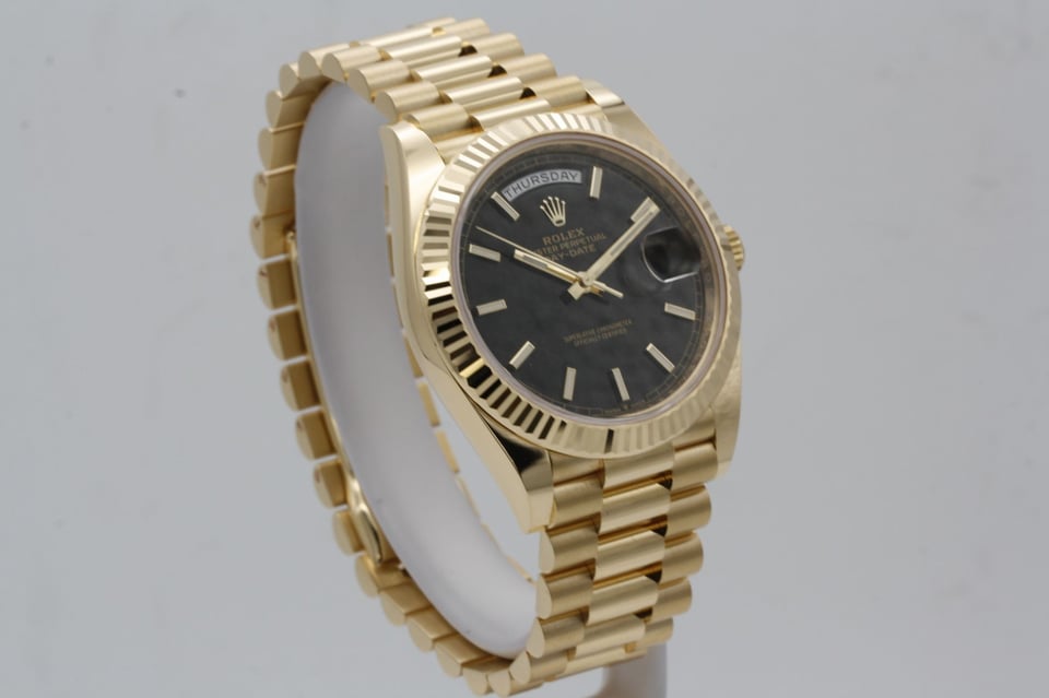 Rolex Day-Date 40 mm Black Dial 228238 view 8