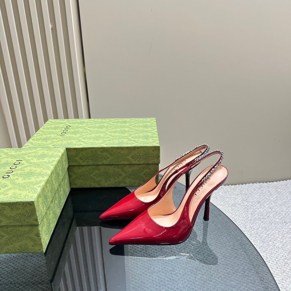 Gucci Signoria Slingback Pump Red 783821 Bnc80 6207 view 6