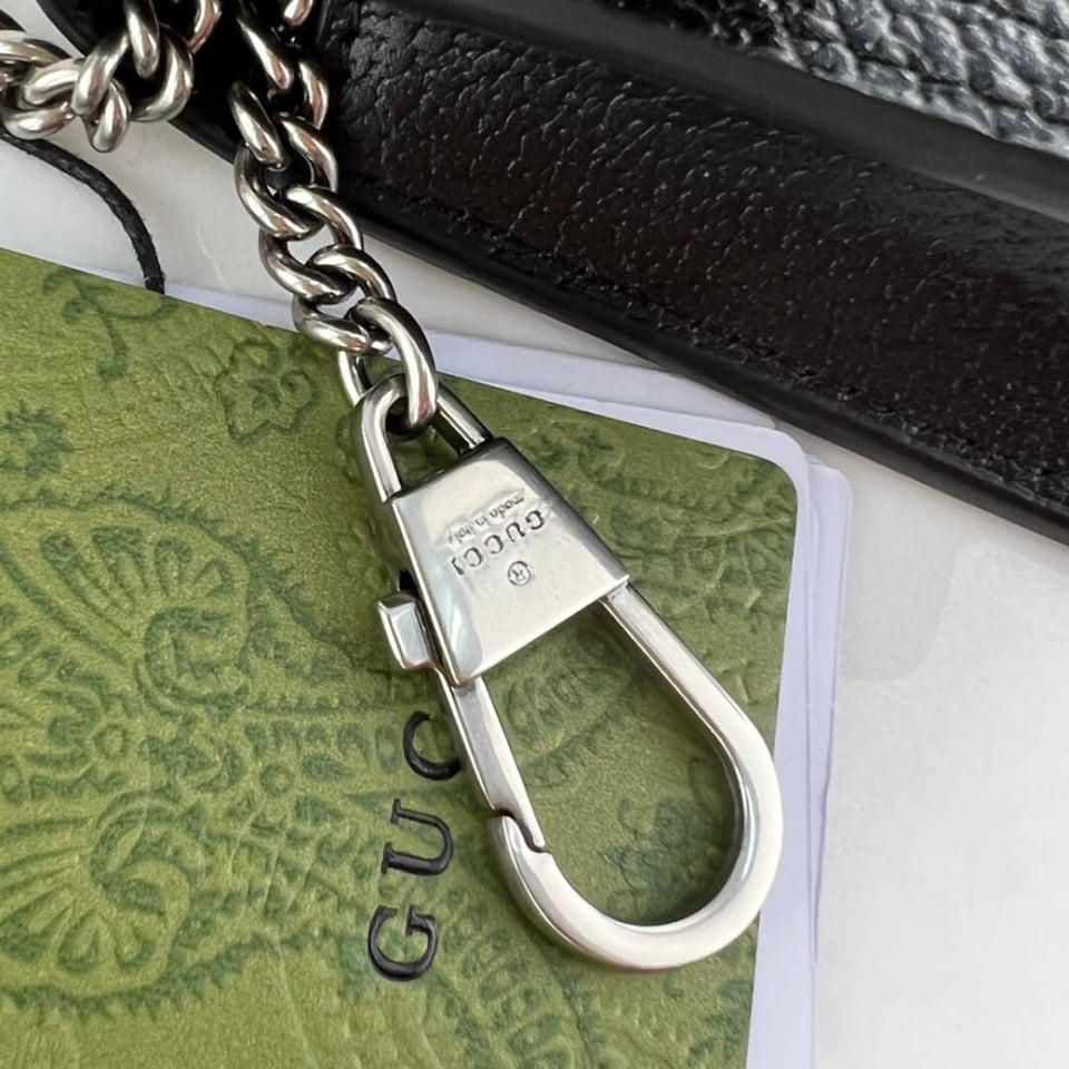 Gucci Dionysus GG Super Mini Bag in Black view 11
