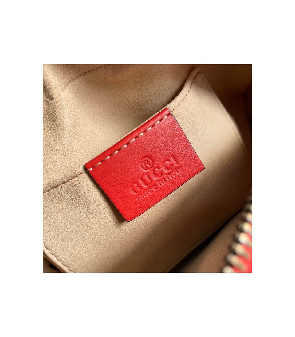 Gucci GG Marmont Matelasse Mini Bag Red view 14