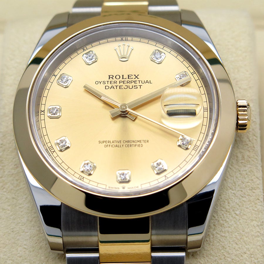 [Superclone] Rolex Datejust 41mm Champagne – Colour Dial Oyster 126303 view 2