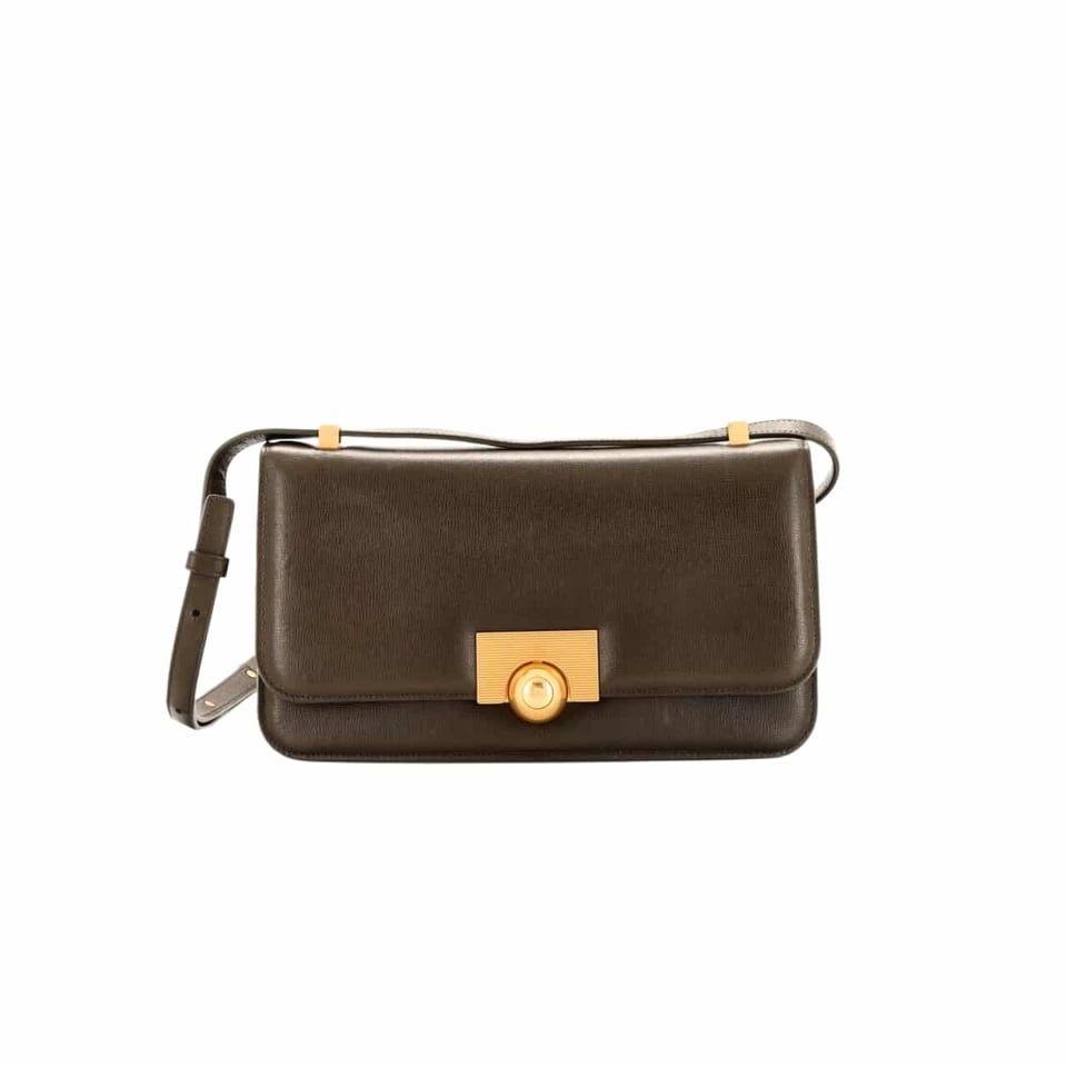 Bottega Veneta Patent Bv Classic Bag In Brown 22Cm view 2