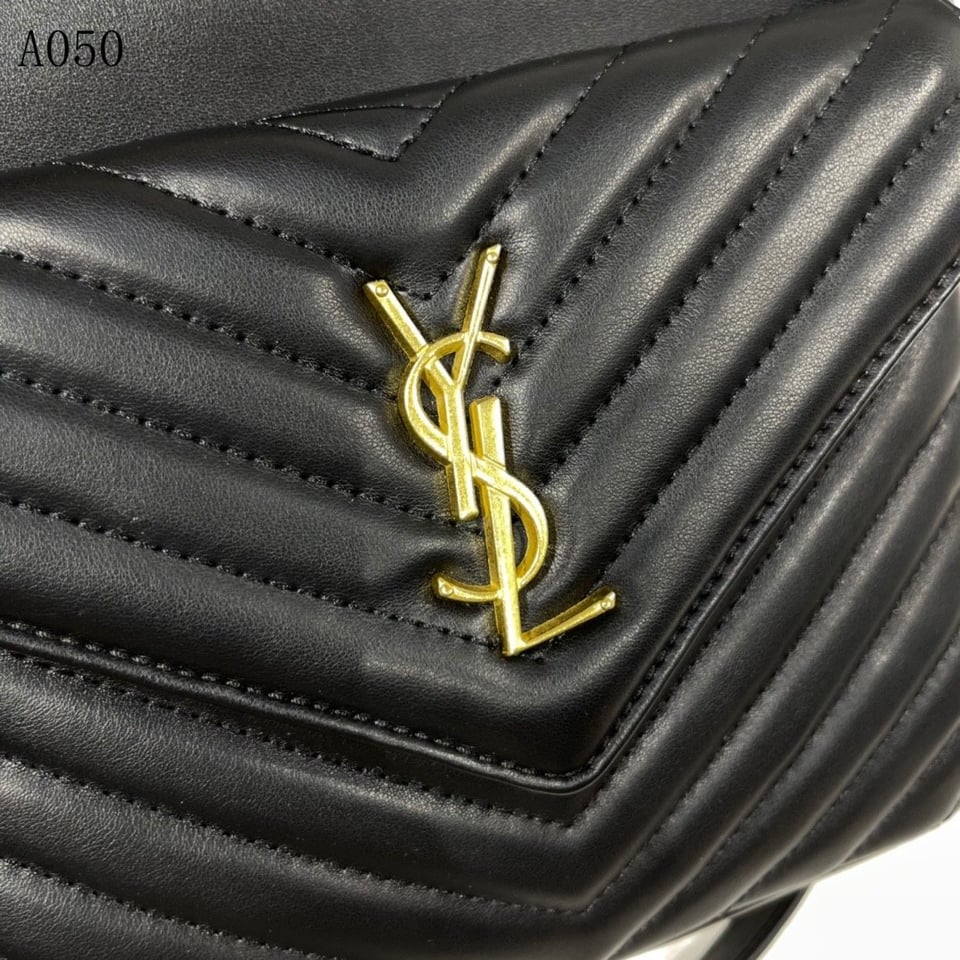 Saint Laurent Joe Backpack In Black Gold 29Cm view 5