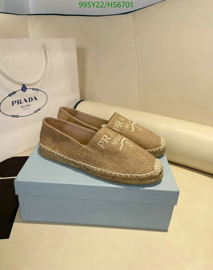 Prada Linen Espadrilles Beige view 4