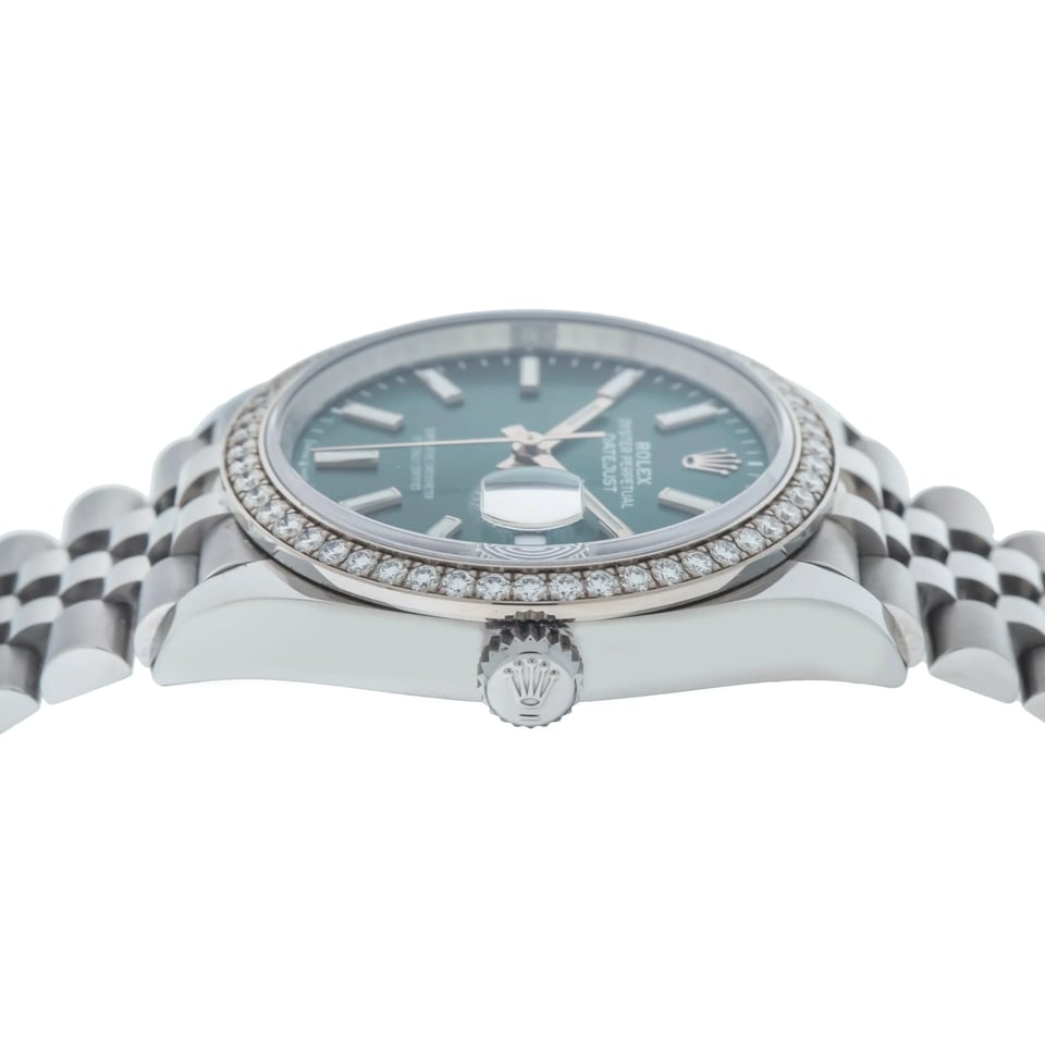 [Superclone] Rolex Datejust 36mm Mint Green Dial Jubilee 126284RBR view 6