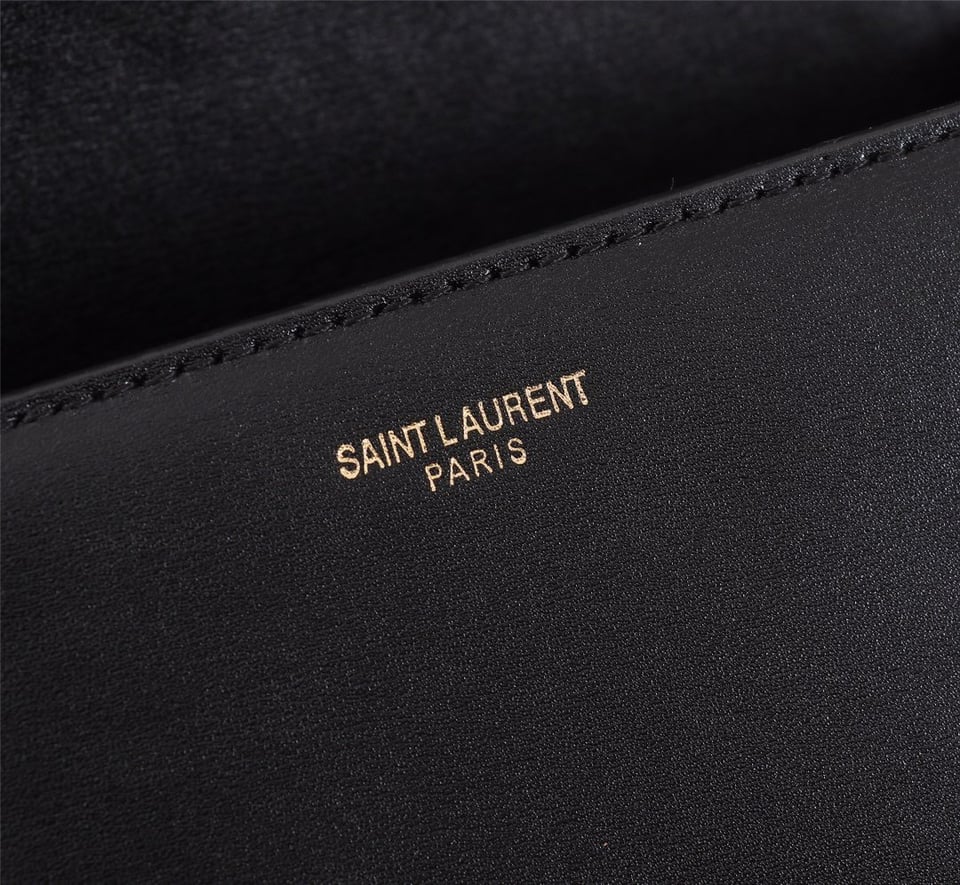 Saint Laurent Cassandra Medium Top Handle Bag Black Gold 24Cm view 7