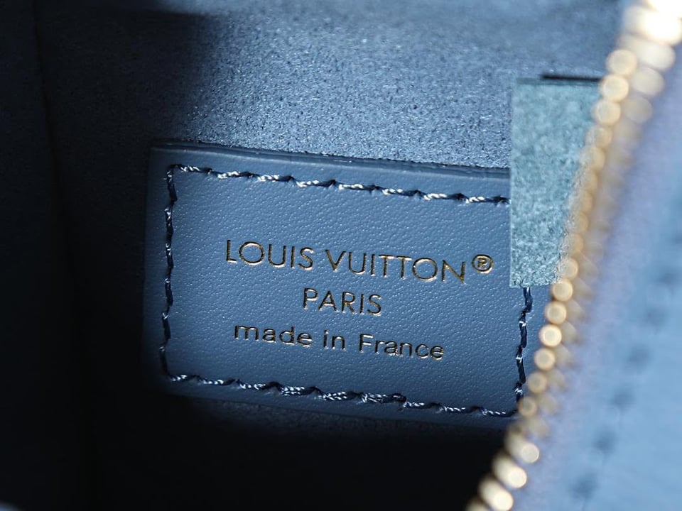 Louis Vuitton Side Trunk MM 21cm Blue Jeans Calf leather M27436 view 8