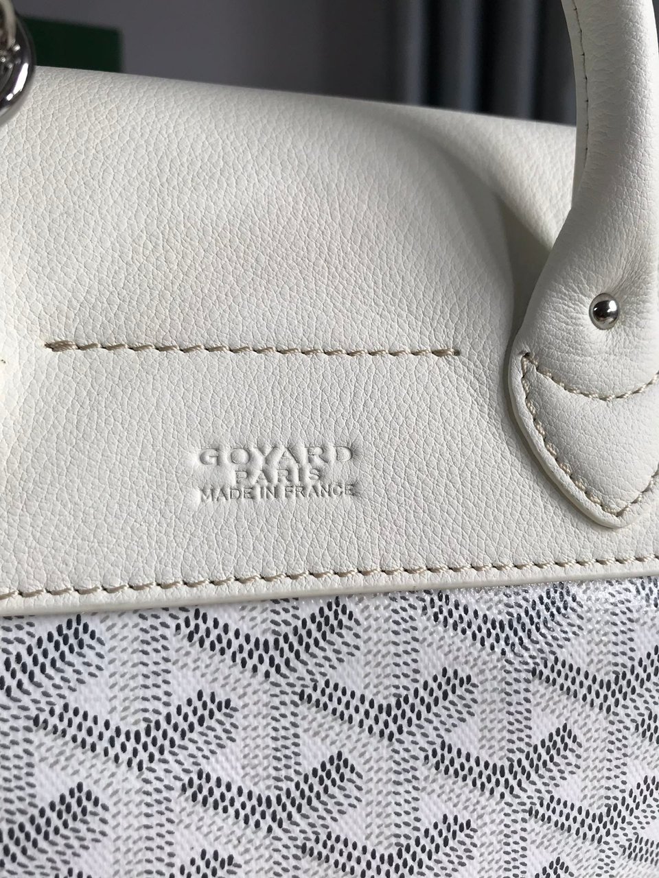 Goyard Alpin Mini Backpack 21 Cm White Lambskin And Goyardine Canvas view 11