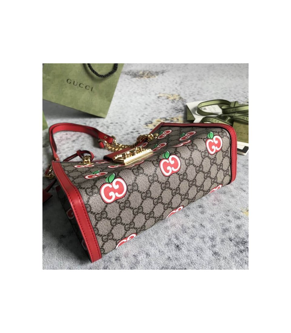 Gucci GG Apple Print Small Shoulder Bag view 10