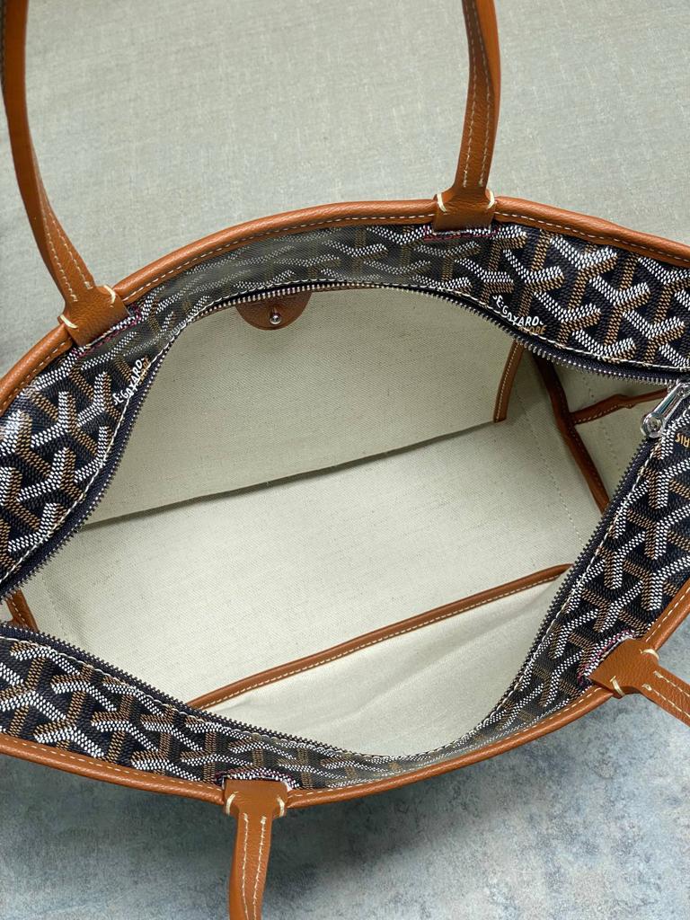 Goyard Artois PM Tote Bag 40Cm Black And Tan Canvas view 7