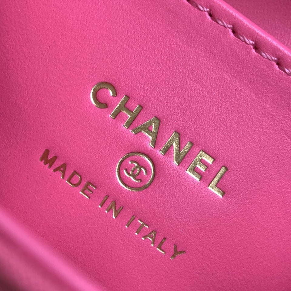 Chanel Jersey Quilted Nano Kelly Shopper Pink Bag 13cm view 12