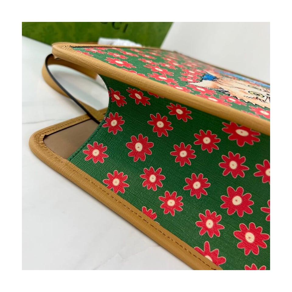 Gucci Kitten Print Tote Bag view 8