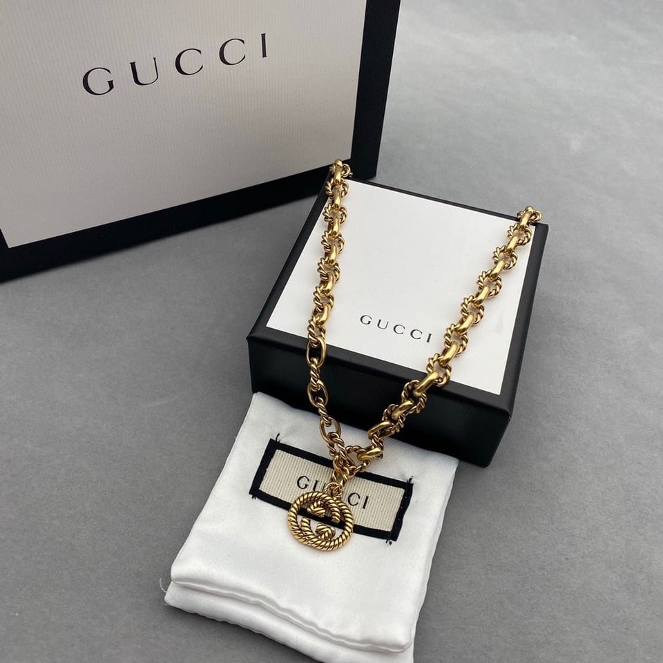 Gucci Gg Gold Necklace view 3