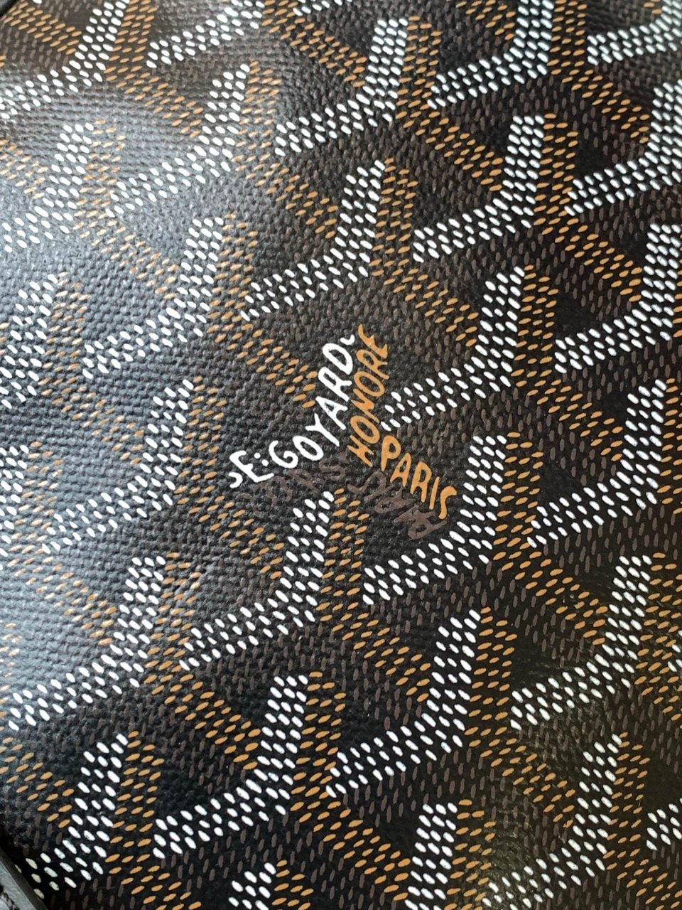 Goyard Yona Bag Coated MM 21Cm Black Canvas view 7