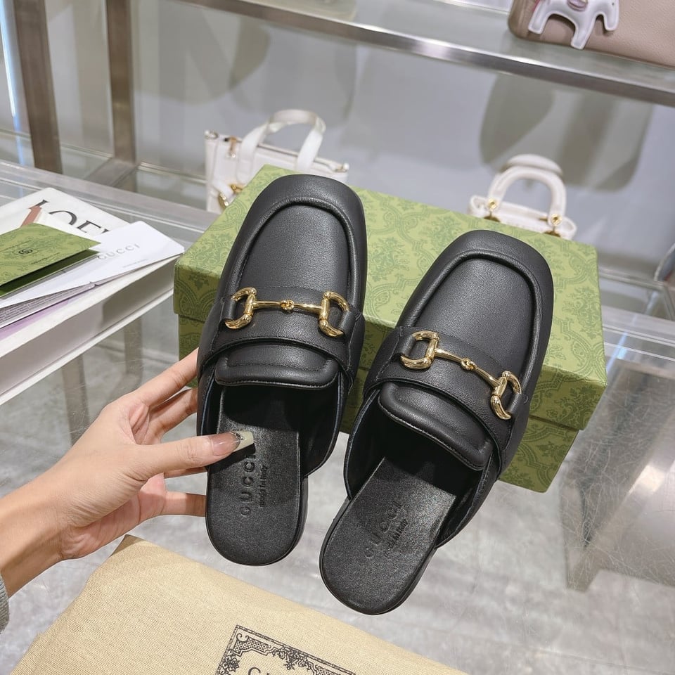 Gucci Women’S Mule With Horsebit Black view 7