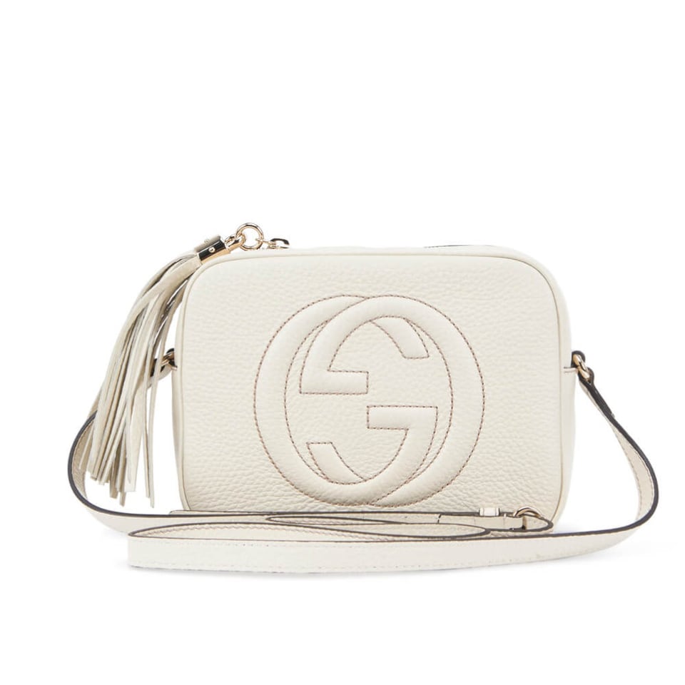 Gucci Soho Small Leather Disco Bag White view 2