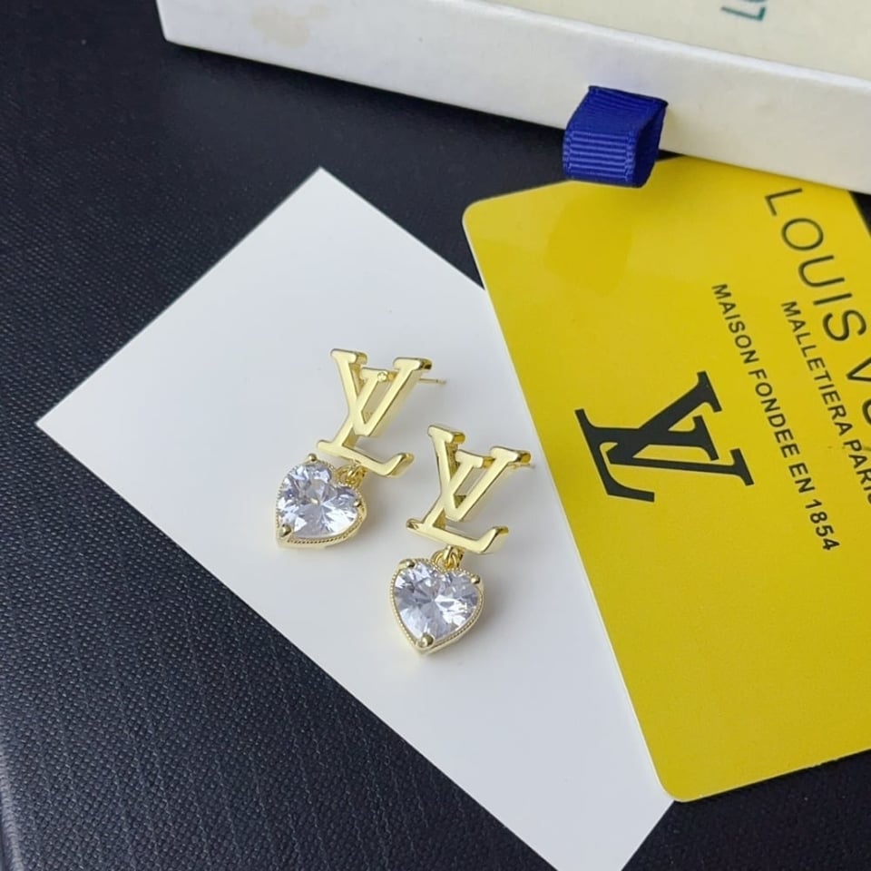 Louis Vuitton Iconic Heart Earrings Gold M02385 view 2