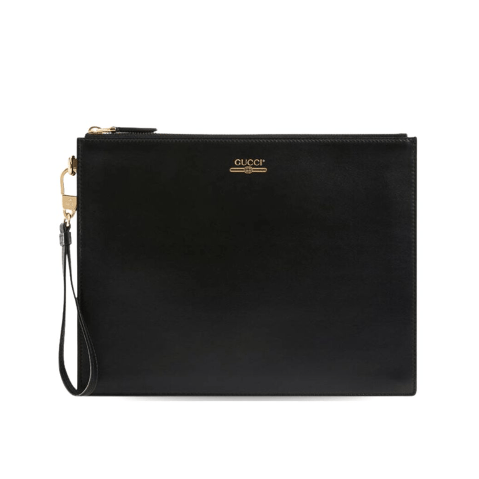 Gucci Marmont Pouch Black 12in/30cm For Men view 2