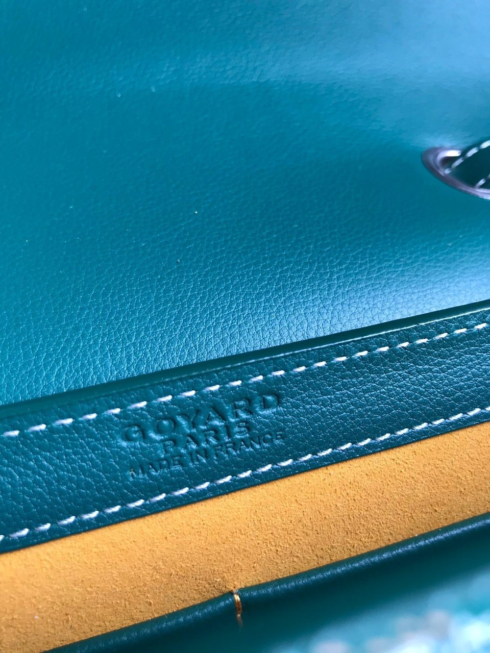 Goyard 233 Bag 25 Cm Green Calfskin And Goyardine Canvas 25cm view 8