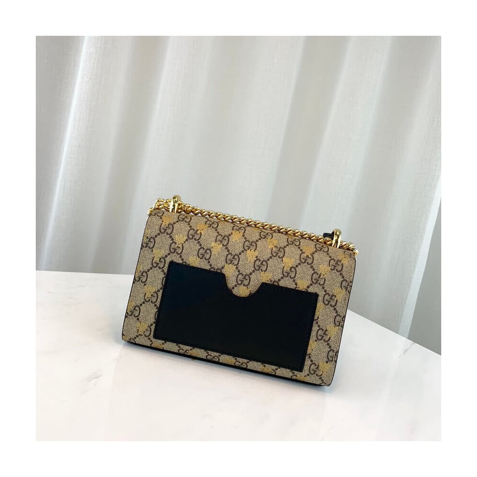 Gucci Padlock Small GG Bees Shoulder Bag view 7