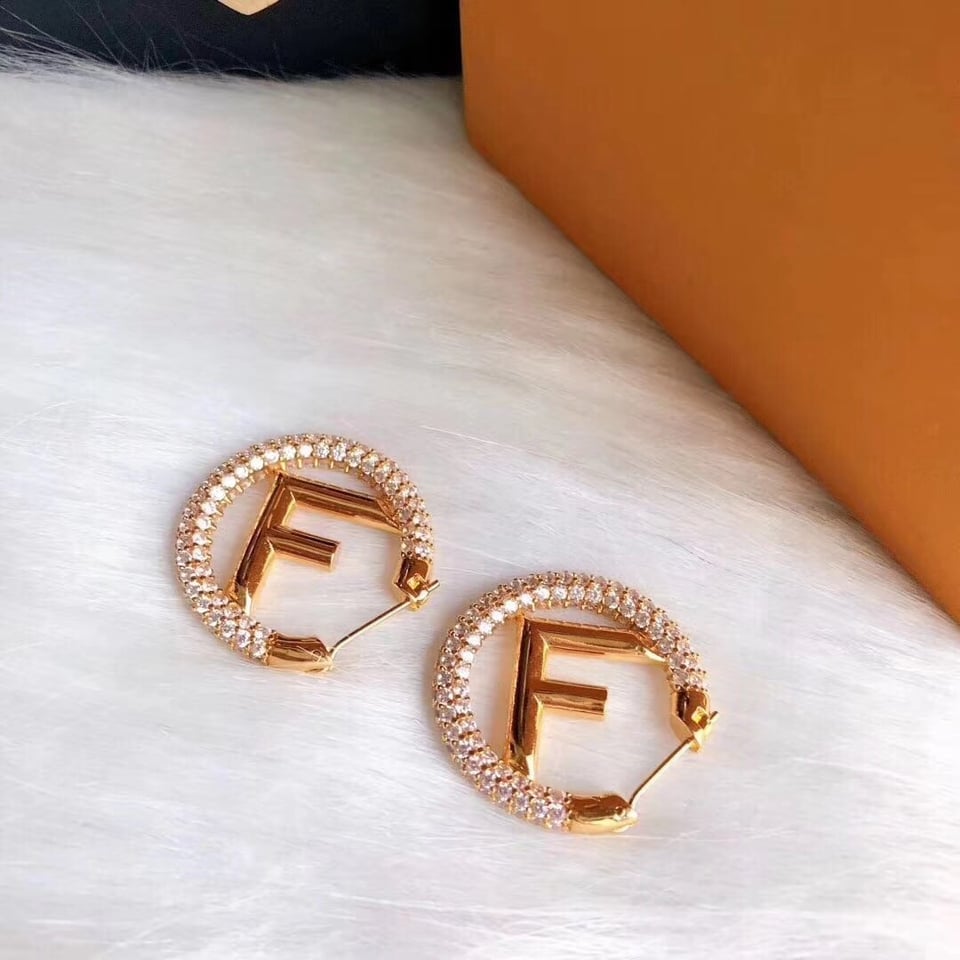 Fendi Logo Earrings view 2