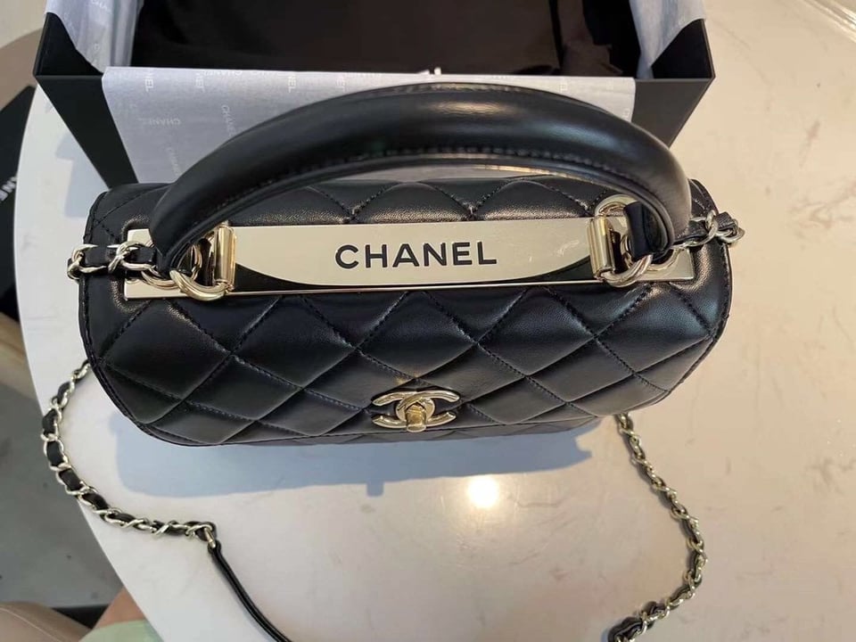Chanel Cc Trendy Bag Black 25Cm view 4