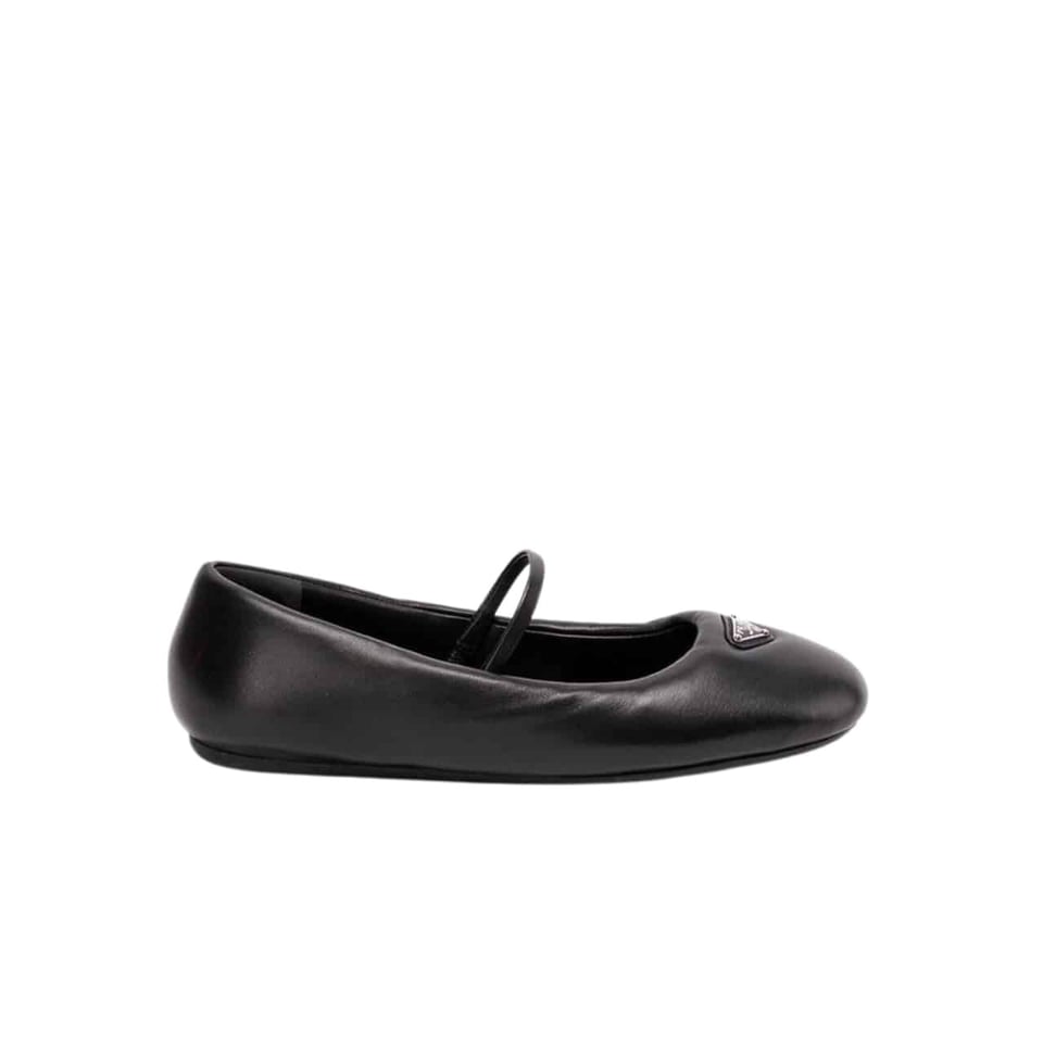 Prada Soft Padded Nappa Leather Ballerinas Black 1F122N 2Dl8 F0002 F 005 view 2
