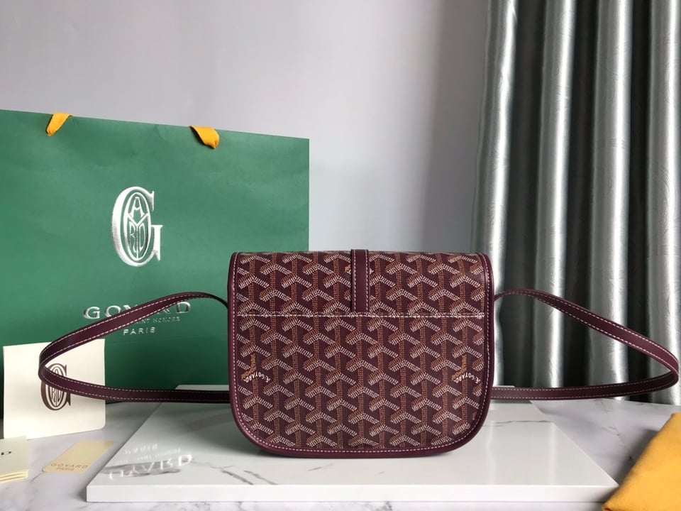 Goyard Belvedere Pm Bag 21Cm Burgundy Canvas view 4