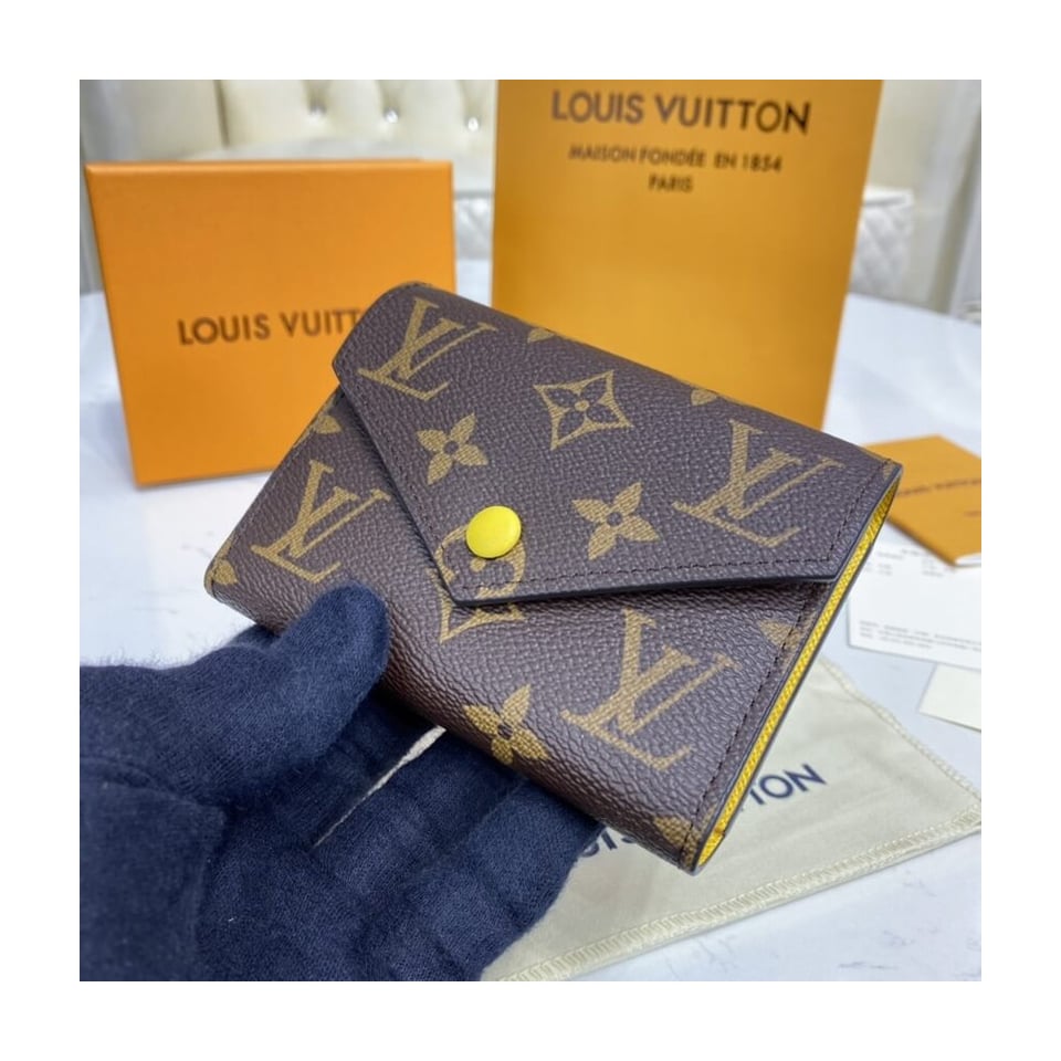 Louis Vuitton Monogram Canvas Victorine Wallet Yellow view 2