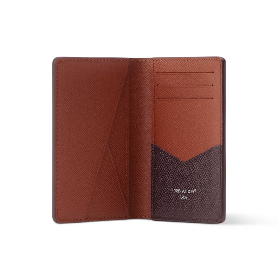 Louis Vuitton Pocket Organizer 7.5cm Acajou Brown/Rust M25879 view 3