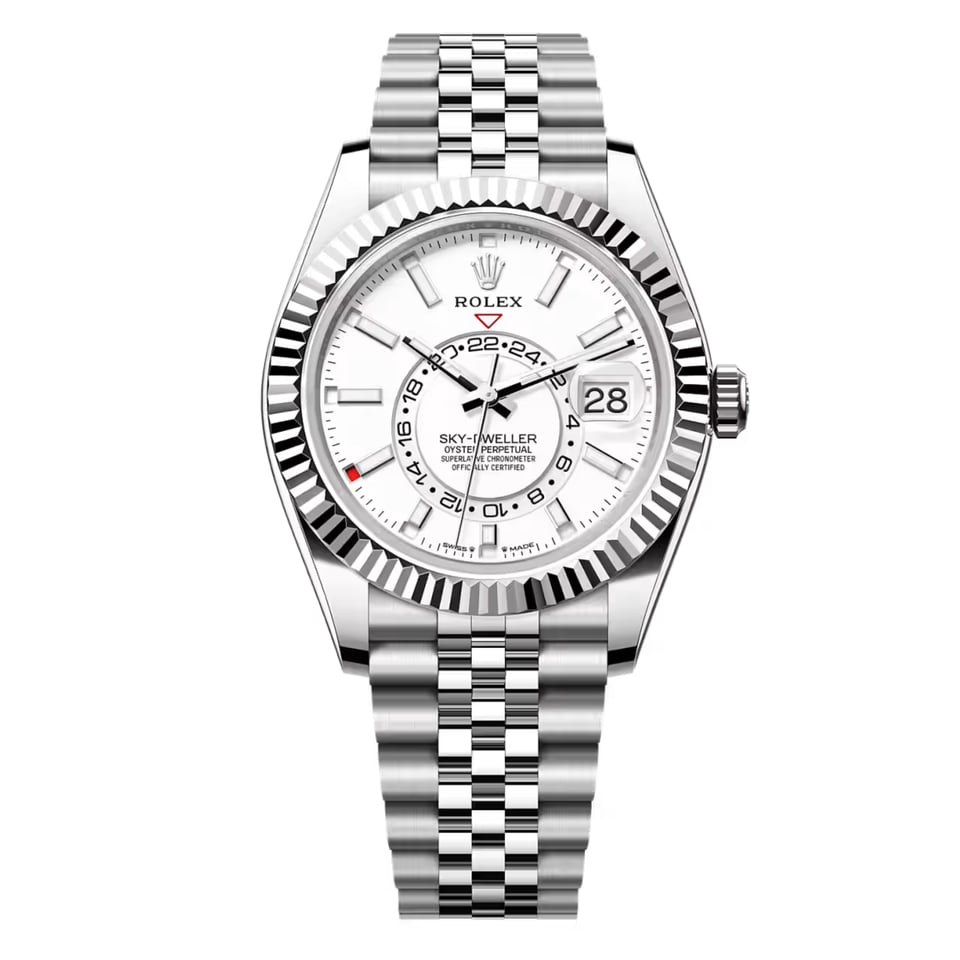 [Superclone] Rolex Sky-Dweller 42mm Intense White Dial Jubilee 336934