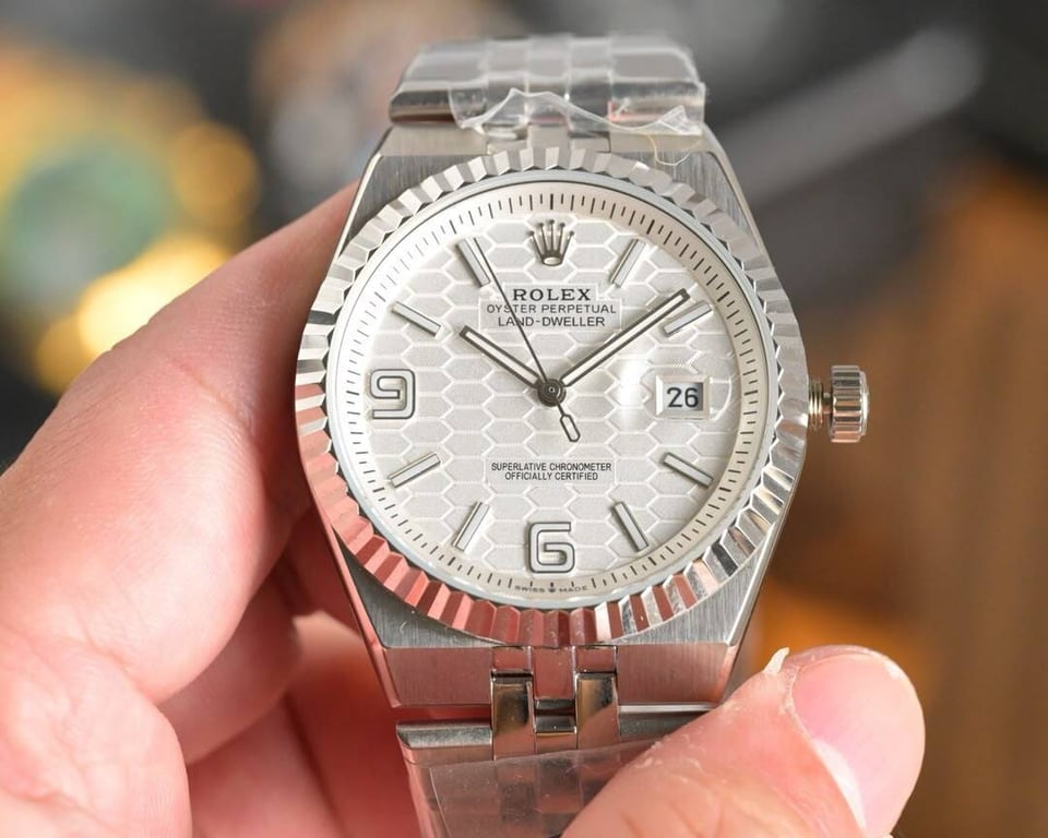 [Superclone] Rolex Land-Dweller 36mm Intense White Rolesor Dial Flat Jubilee 127234 view 8