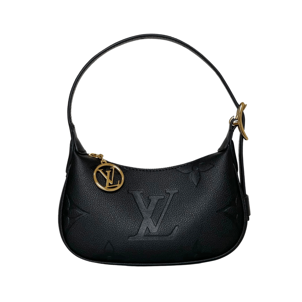 Louis Vuitton Monogram Empreinte Black Shoulder Bag 20Cm M82391 view 2