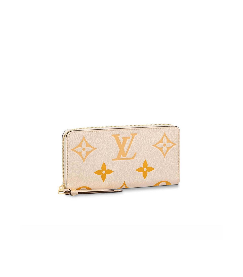 Louis Vuitton Zippy Wallet Cream/Saffron view 2