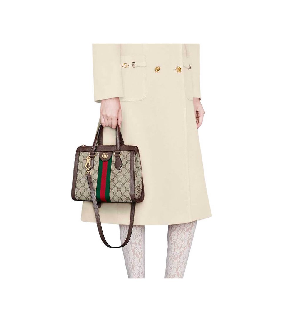 Gucci Ophidia GG Supreme Small Top Handle Tote Bag 24cm/9.4in view 4