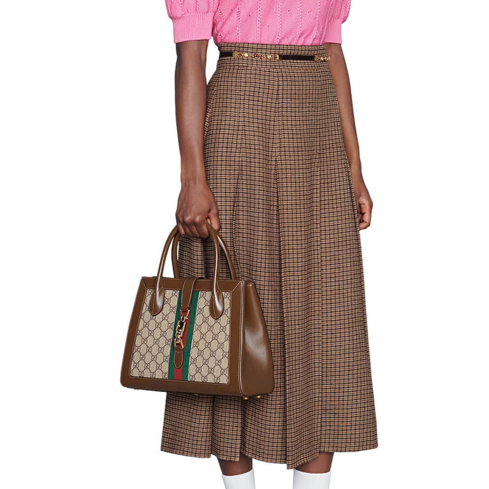 Gucci Jackie 1961 Medium Tote Bag in GG Supreme 30cm view 3
