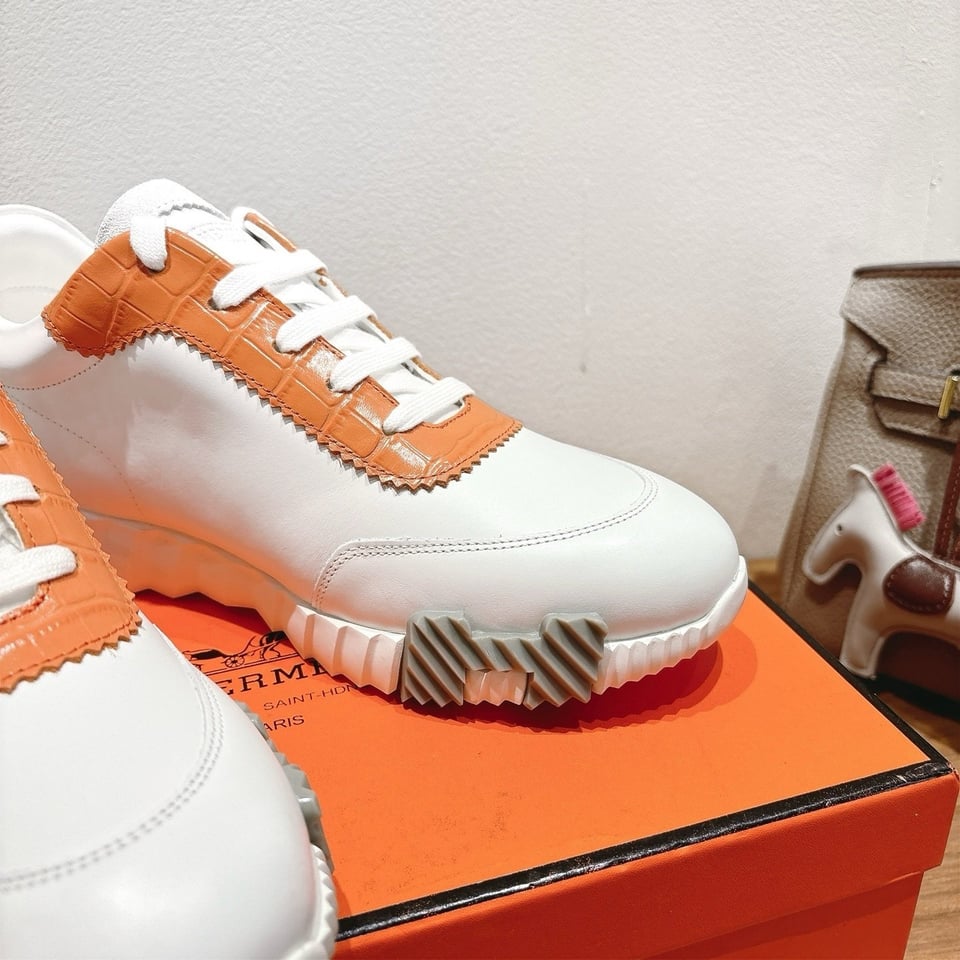 Hermès Day Sneaker White- Shoes for Men view 8