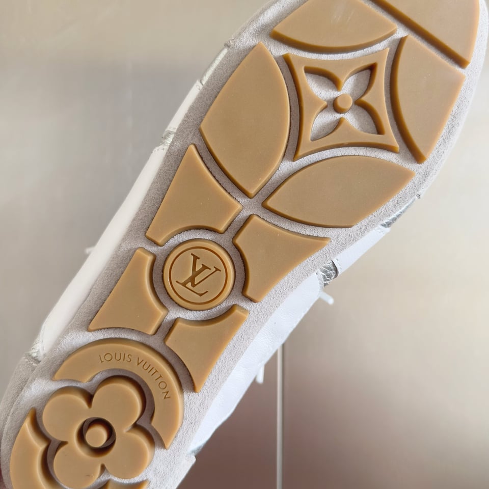Louis Vuitton Sneakerina Silver White – Women’s Slim Sneakers view 7