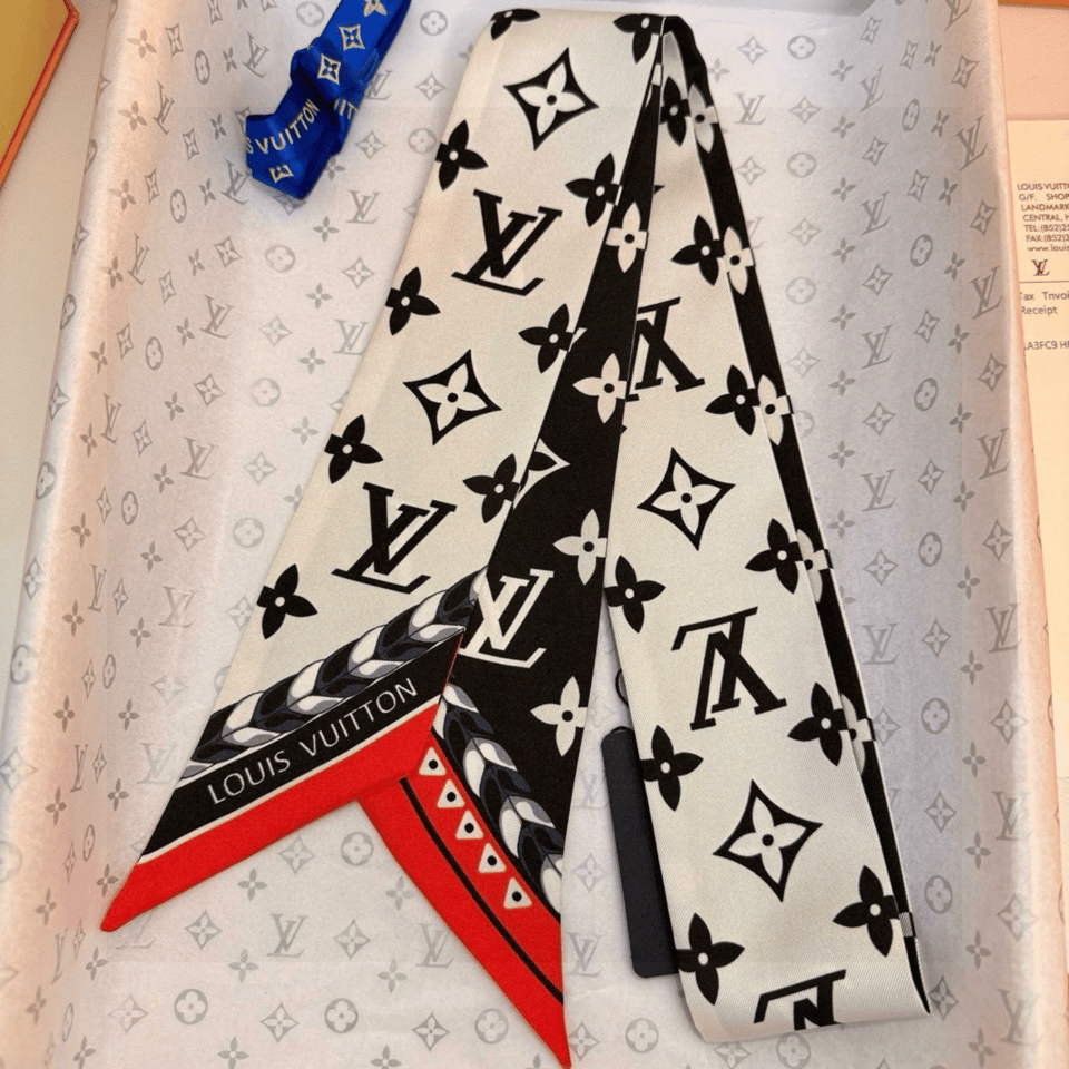 Louis Vuitton Crafty Bi-Colour Bandeau Scarf view 4